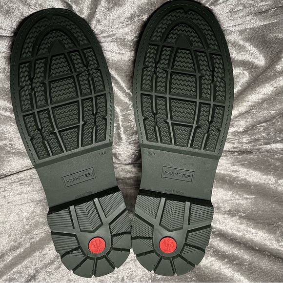 Hunter Refined Stitch Detail Waterproof Green Chelsea Boot Women’s 10 WFS2100RMA - Picture 6 of 7